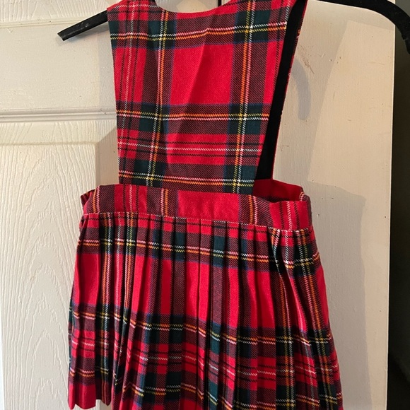 O’Neil of Dublin red plaid skirt vest dress - Picture 3 of 5